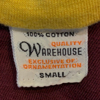 WAREHOUSE ウエアハウス 11TH AIR POSTAL SQUADRON リバーシブル Tシャツ ボルドー イエロー Size M 福生店