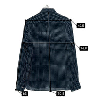 COMME des GARCONS HOMME コムデギャルソンオム ボタンダウン パッチワーク レーヨンシャツ 長袖 ブラック 総柄 HO-B052 AD2014 Size S 瑞穂店