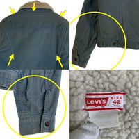 80's Levi's リーバイス コーデュロイ ボアジャケット ライトブルー USA製 Size 42 福生店
