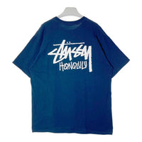 STUSSY ステューシー ハワイ限定 HONOLULU プリントTシャツ ネイビー sizeL 瑞穂店