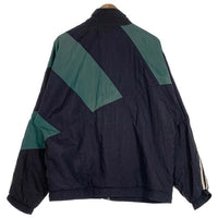 80-90’s adidas アディダス ナイロン トラックジャケット ブラック グリーン Size L 福生店