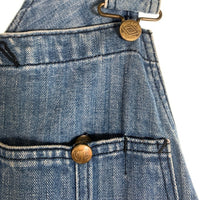 CUTRATE カットレイト USED加工 デニムオーバーオール ライトブルー Size L 福生店