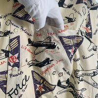 BUZZ RICKSONS バズリクソンズ 第12空軍 プリント オープンカラーシャツ 半袖 オフホワイト BR39323 Size L 福生店