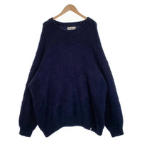 EVISEN SKATEBOARDS エビセンスケートボード ZEN AKU MOHAIR CREW KNIT 善悪 モヘアクルーネックニットセーター ネイビー 23FW-KN01 Size XL 福生店