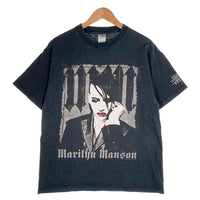 00's MARILYN MANSON マリリンマンソン 半袖 Tシャツ ブラック DELTA PRO WEIGHTタグ Size L 福生店