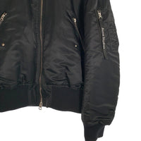 Acne Studios アクネステュディオズ 18SS MA-1 ナイロンフライトジャケット ボンバー ブラック MAKIO PSS18 22L176- Size 46 福生店