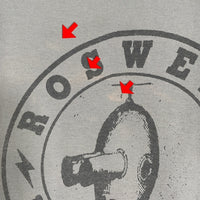 90`s Foo Fighters Roswell Records Alien Glow-In-The-Dark フーファイターズ ロズウェル レコーズ エイリアン グロウインザダーク半袖 Tシャツ ベージュ Size XL 福生店