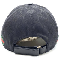 Gucci グッチ GGキャンバス シェリーライン ベースボールキャップ ブラック 13364840150 Size M (58cm) 福生店