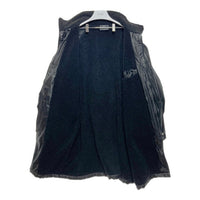 A.VERSACE ヴェルサーチ PVC ベンチコート 刺繍ロゴ ブラック sizeM 瑞穂店