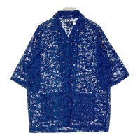 Needles ニードルズ MR252 Cabana Shirt Lace Cloth カバナシャツ レース生地 ブルー sizeL 瑞穂店