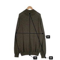 Brooks Brothers ブルックスブラザーズ ウール ハーフジップ プルオーバーニットセーター モスグリーン Size XL 福生店