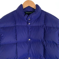 80's L.L.Bean エルエルビーン ナイロンリップストップ グースダウンジャケット ブルー スナップボタン 9U488 Size XL 福生店