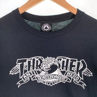 THRASHER スラッシャー ANTIHERO アンタイヒーロー ロンT ロングスリーブ 長袖 Tシャツ ブラック Size M 福生店