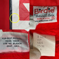 Birdie by Richard A.LEslie 裏ボア ナイロンコーチジャケット レッド USA製 Size XL 福生店