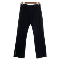PRADA SPORT プラダスポーツ フレア ナイロンスラックス 裾ファスナー ブラック Size 46 福生店