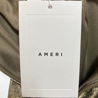AMERI アメリ ポリエステル ロングスカート ゴールド 01410980650 Size M 瑞穂店