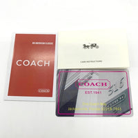 COACH コーチ F52859 シグネチャー PVCレザー ラウンドファスナーウォレット 長財布 ホワイト カーキ 福生店