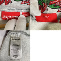 SUPREME シュプリーム 22AW Elephant Hooded Sweatshirt エレファント プリント プルオーバースウェットパーカー グレー Size L 福生店