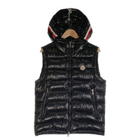 MONCLER モンクレール LANOUX GILET LANOUX VEST ロゴワッペン ダウンベスト ブラック D20914333005 Size 3 福生店