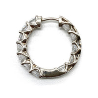 gift from New York ギフトフロムニューヨーク フルエタニティ フープピアス シルバー925 プラチナコーテイング 瑞穂店