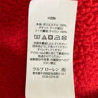 POLO RALPH LAUREN ポロ ラルフローレン HI TECH 復刻 フリースパーカー レッド sizeXL 瑞穂店