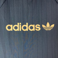 adidas アディダス IU0199 Stripe Jersey Tee ストライプ ゲームシャツ ブルー sizeXL 瑞穂店