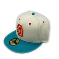 NEW ERA ニューエラ THE CAP 59FIFTY SAN DIEGO PADRES Miami drive pack ベースボールキャップ アイボリー×エメラルドグリーン size60.6 瑞穂店