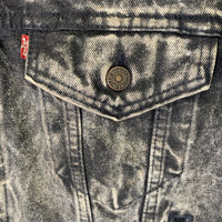 80's Levi's リーバイス ケミカルウォッシュ ブラックデニムジャケット 70507-0253 87年 Size XL 福生店