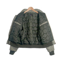 liju outer wear ジップアップ フライトジャケット 刺繡 グリーン Size M 福生店