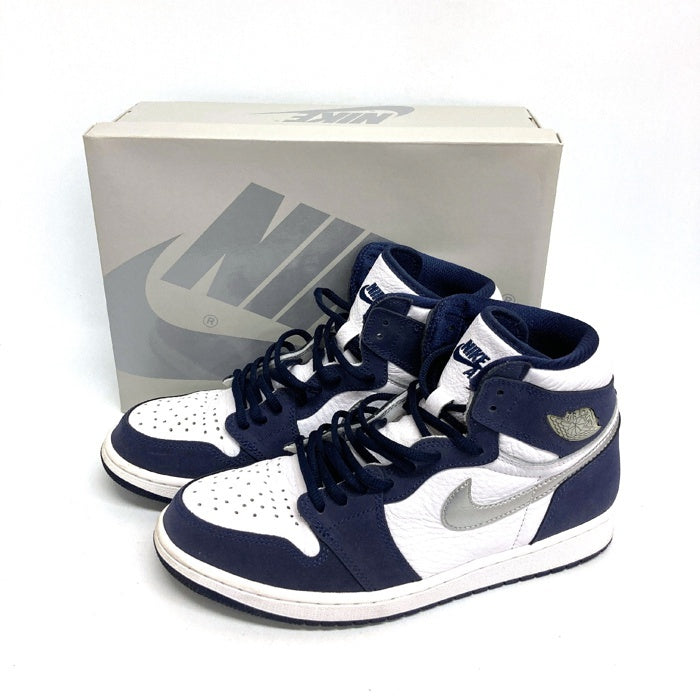 NIKE ナイキ スニーカー DC1788-100 Air Jordan 1 High OG CO JP White/Midnight Navy  エアジョーダン1 ネイビー size27.5cm 瑞穂店