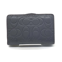 COACH コーチ CM241 ミディアム コーナー ジップ ウォレット・シグネチャー 二つ折り財布 グレー 福生店