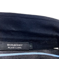 BURBERRY BLACK LABEL バーバリーブラックレーベル コットンボーダーポロシャツ ブラック BMV03-901-09 Size 1 瑞穂店