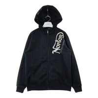 Norton ノートン フェイクスウェード ジップアップパーカー ブラック 裏ボア 243N1311A Size L 瑞穂店