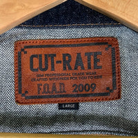 CUT-RATE カットレイト デニムベスト インディゴ Size L 福生店