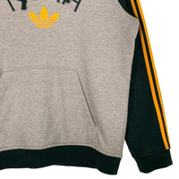 adidas アディダス 21AW NOAH ノア Striped Hoody ストライプフーディ プルオーバースウェットパーカー グレー グリーン HC4305 Size 2XO 福生店