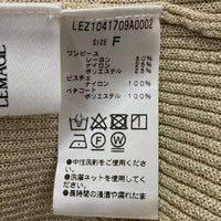 CAPRICIEUXLEMAGE カプリシュ-レマージュ ビスチェ ラメワンピース セット LEZ1041709A0002 ベージュ sizeF 瑞穂店