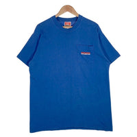 90's Marlboro マールボロ コヨーテバックプリント ポケットTシャツ ブルー Size F (XL相当) 福生店