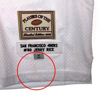 Jeff Hamilton ジェフハミルトン San Francisco 49ers #80 JERRY RICE ユニフォーム ジャージ ホワイト sizeM 瑞穂店