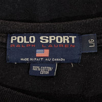 90-00's POLO SPORT ポロスポーツ ワンポイント刺繡 クルーネック Tシャツ ネイビー Size L 福生店