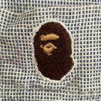 A BATHING APE アベイシングエイプ コットン 半袖シャツ ブルー sizeL 瑞穂店