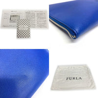 FURLA フルラ クラッチバッグ ブルー 瑞穂店
