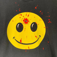 SMILE GUN SHOT Print Tee スマイル ガンショット プリントTシャツ ブラック フルーツオブザルーム2枚タグ Size XL 福生店