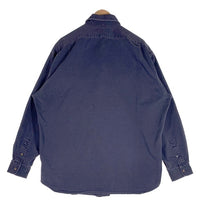 Polo by Ralph Lauren ポロラルフローレン コットン ワークシャツ 長袖 ネイビー やや厚手 Size L 福生店