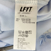 LFYT エルエフワイティー Rose Logo US Cotton Hooded Sweatshirt プルオーバースウェットパーカー ライトブルー LE220501 Size L 瑞穂店