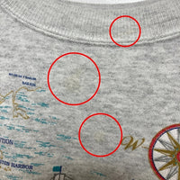 Hanes ヘインズ メキシコ製 USS CONSTITUTION スウェットトレーナー グレー sizeXL 瑞穂店