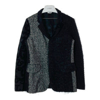 COMME des GARCONS HOMME PLUS コムデギャルソンオムプリュス PJ-J078 AD2012 クレイジーパターン 切替 3つボタン テーラードジャケット ブラック sizeXS 瑞穂店