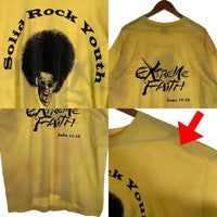 80's Solid Rock Youth プリントTシャツ イエロー FRUIT OF THE LOOM USA製 Size XXL 福生店