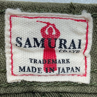 SAMURAI JEANS サムライジーンズ ヘビーバックサテン ベイカーパンツ オリーブ SJ52BP Size 30 瑞穂店