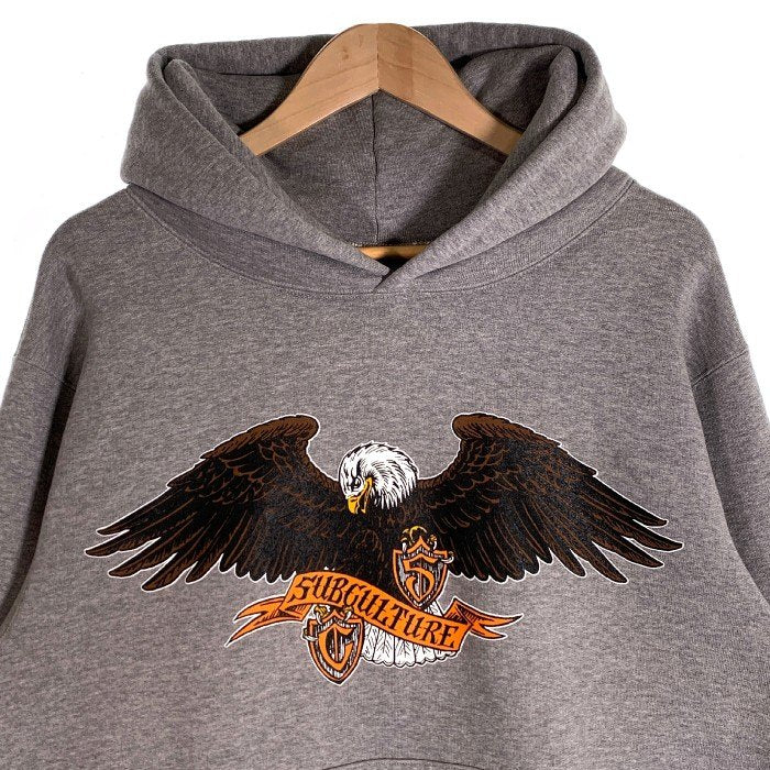 Subculturesubculture EMBLEM EAGLE HOODIE GRAY イーグル
