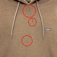 HUF ハフ ロゴ刺繍 ボアパーカー ブラウン sizeL 瑞穂店